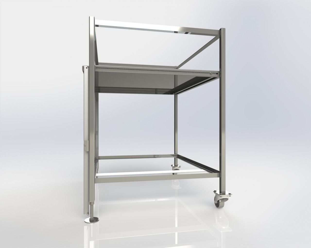 Stainless Steel Rack TES VERSION 3D model_11