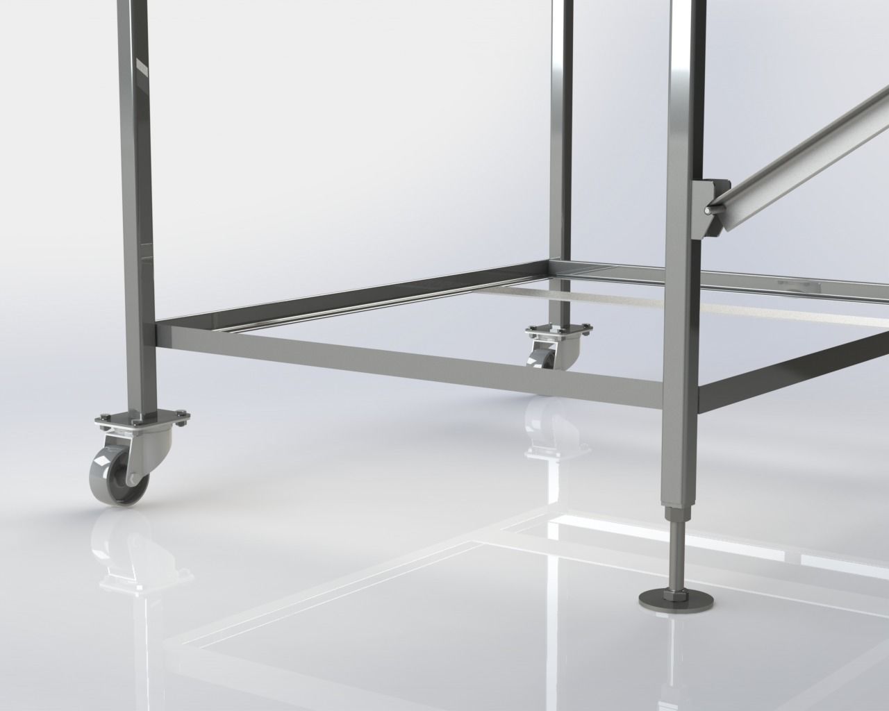 Stainless Steel Rack TES VERSION 3D model_3