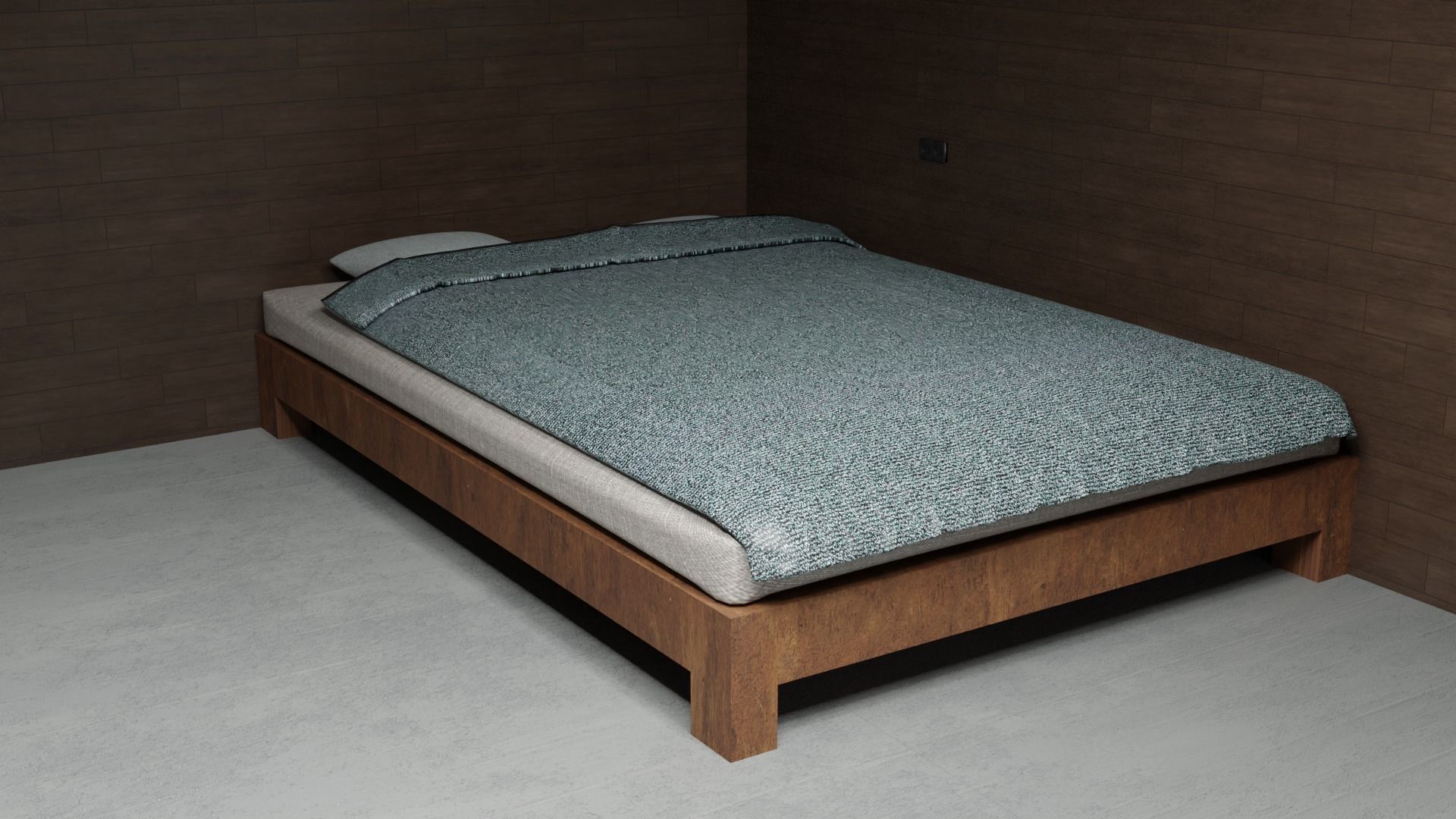 Forest House Low-poly 3D model_7