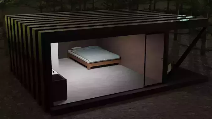 Forest House Low-poly 3D model