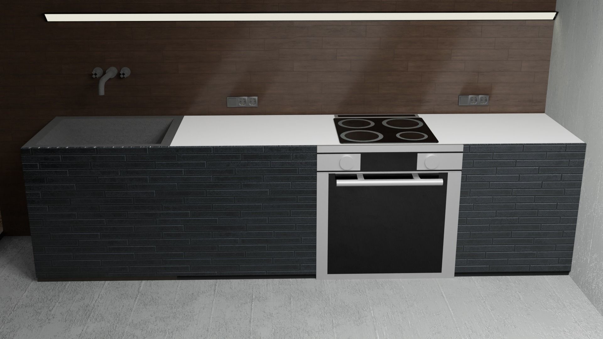 Forest House Low-poly 3D model_6