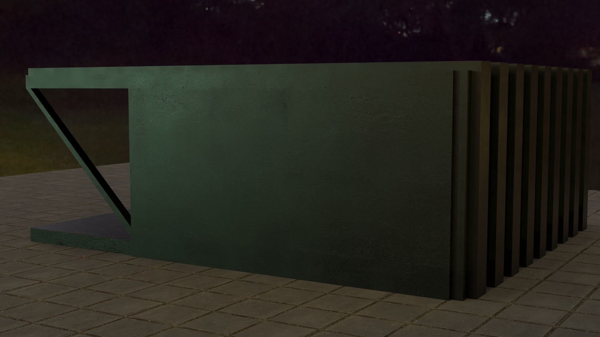 Forest House Low-poly 3D model_13