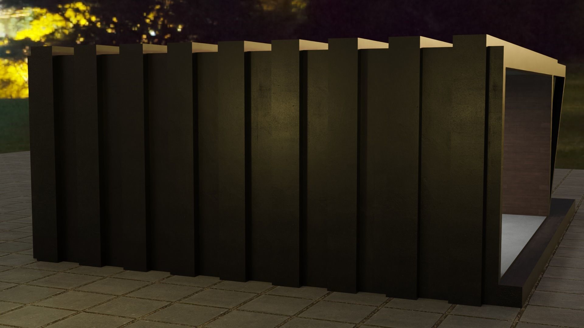 Forest House Low-poly 3D model_12