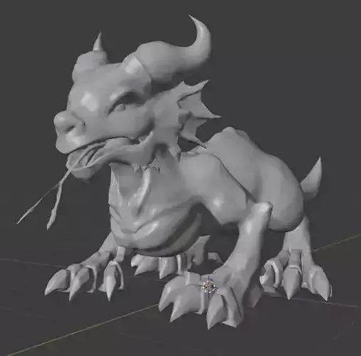 Monster Sci-fi Dragon for your games and animation