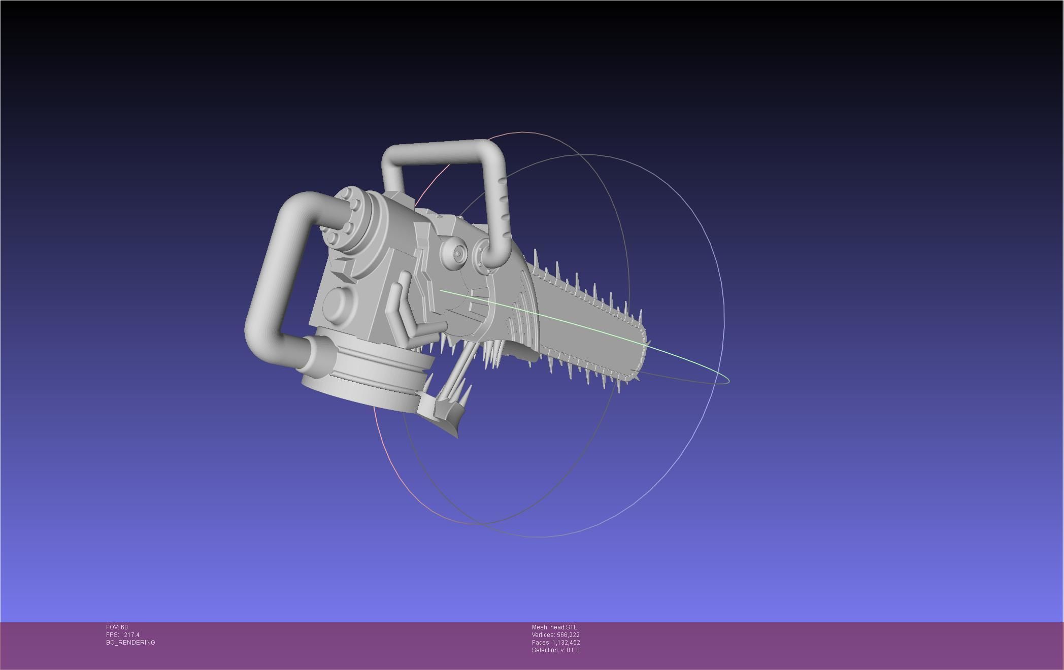 Chainsaw Man head printable assembly 3D print model_5