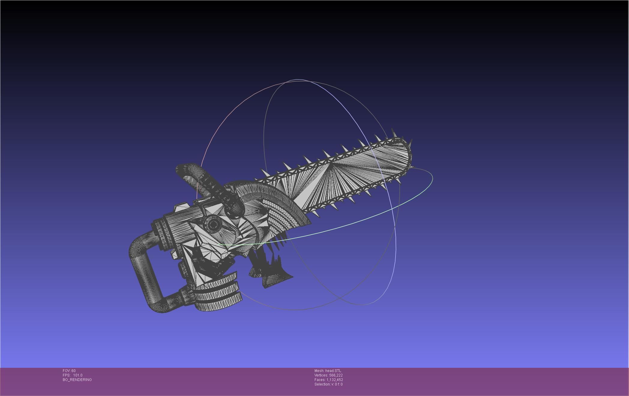 Chainsaw Man head printable assembly 3D print model_14
