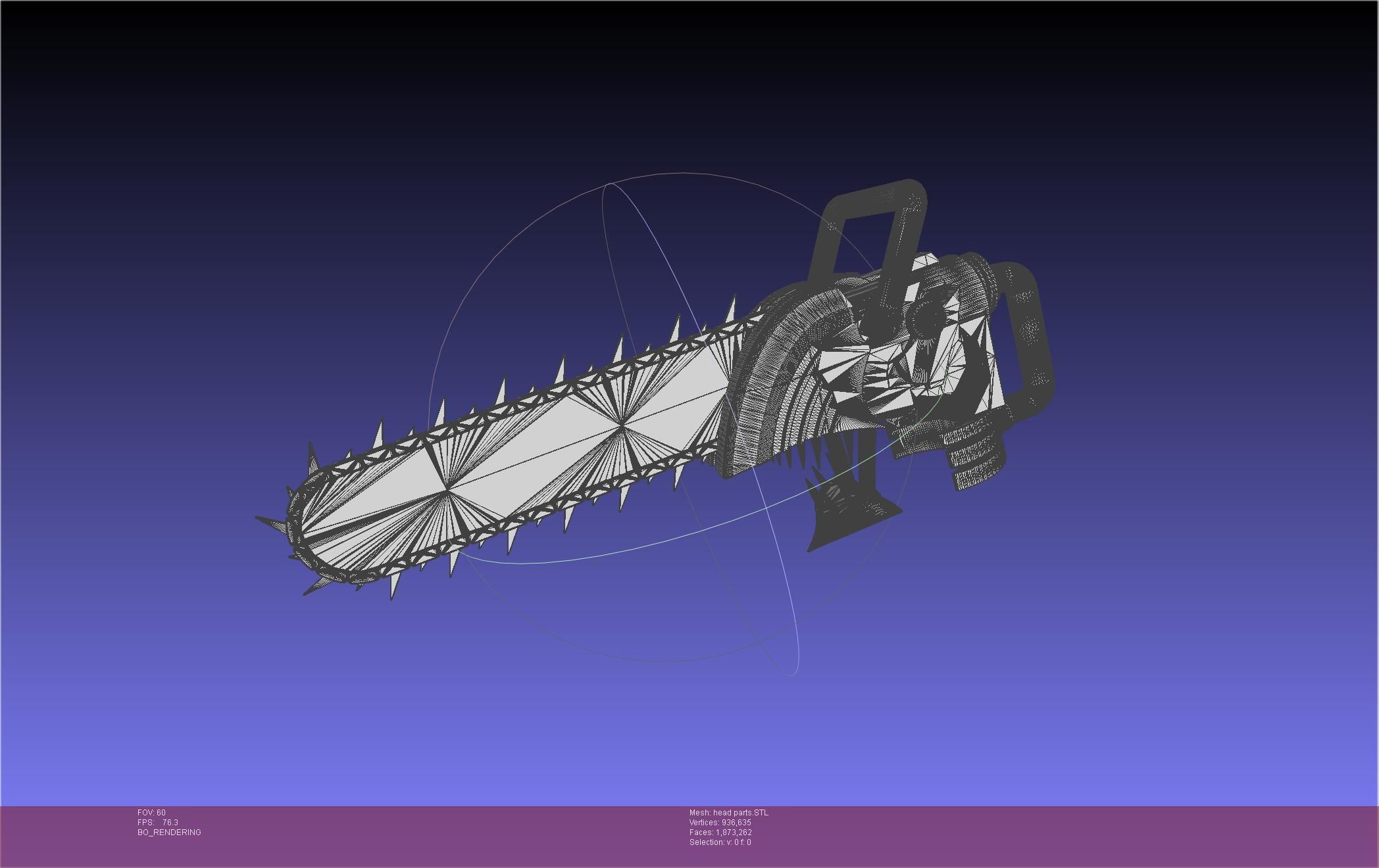 Chainsaw Man head printable assembly 3D print model_41
