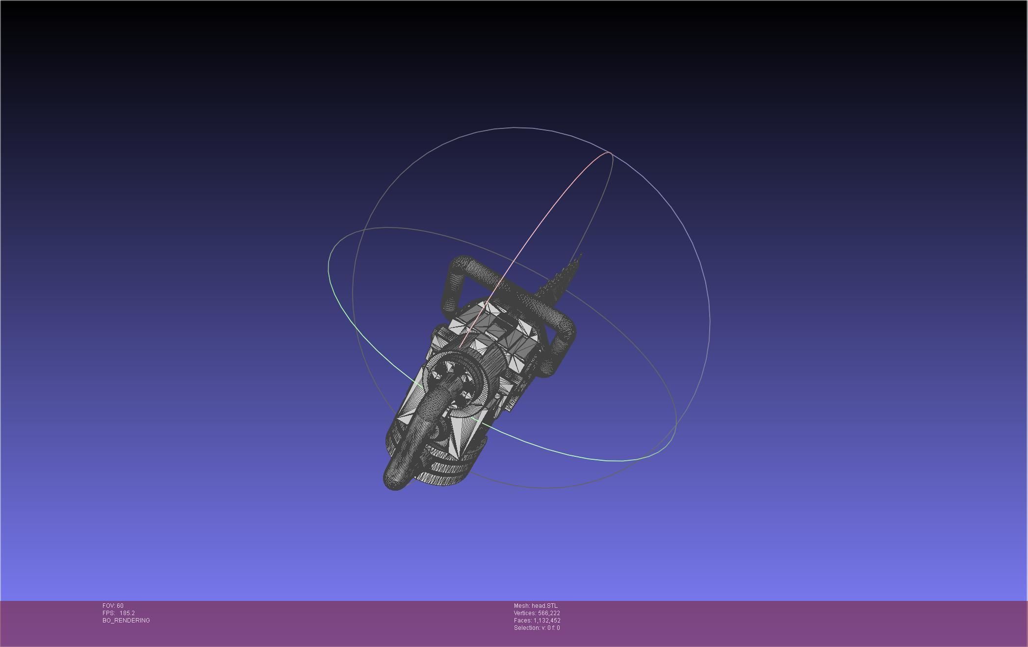 Chainsaw Man head printable assembly 3D print model_33
