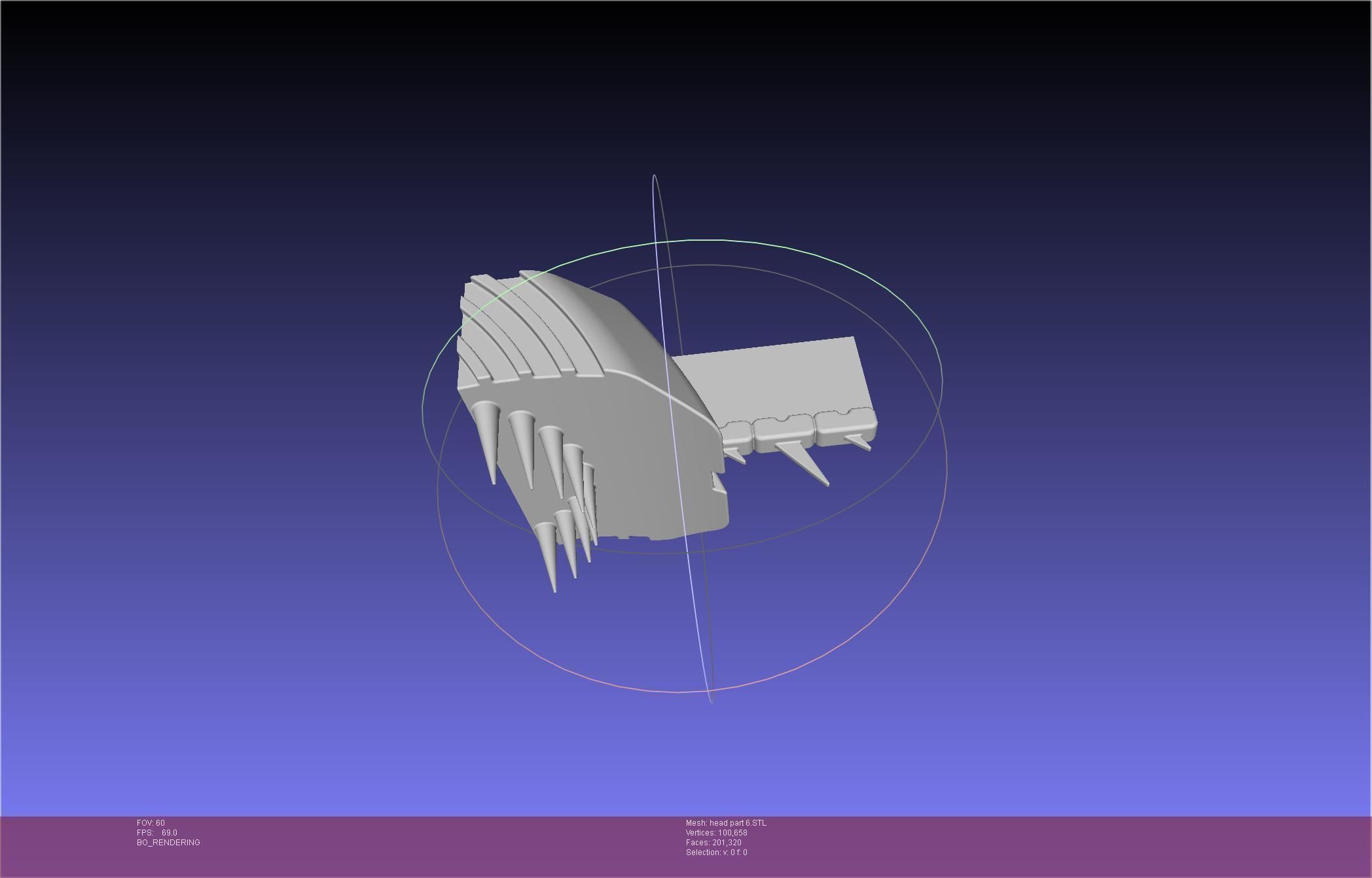 Chainsaw Man head printable assembly 3D print model_80