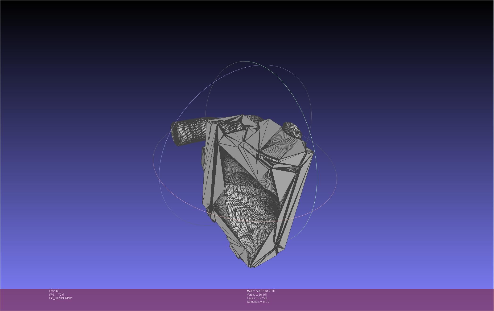 Chainsaw Man head printable assembly 3D print model_55