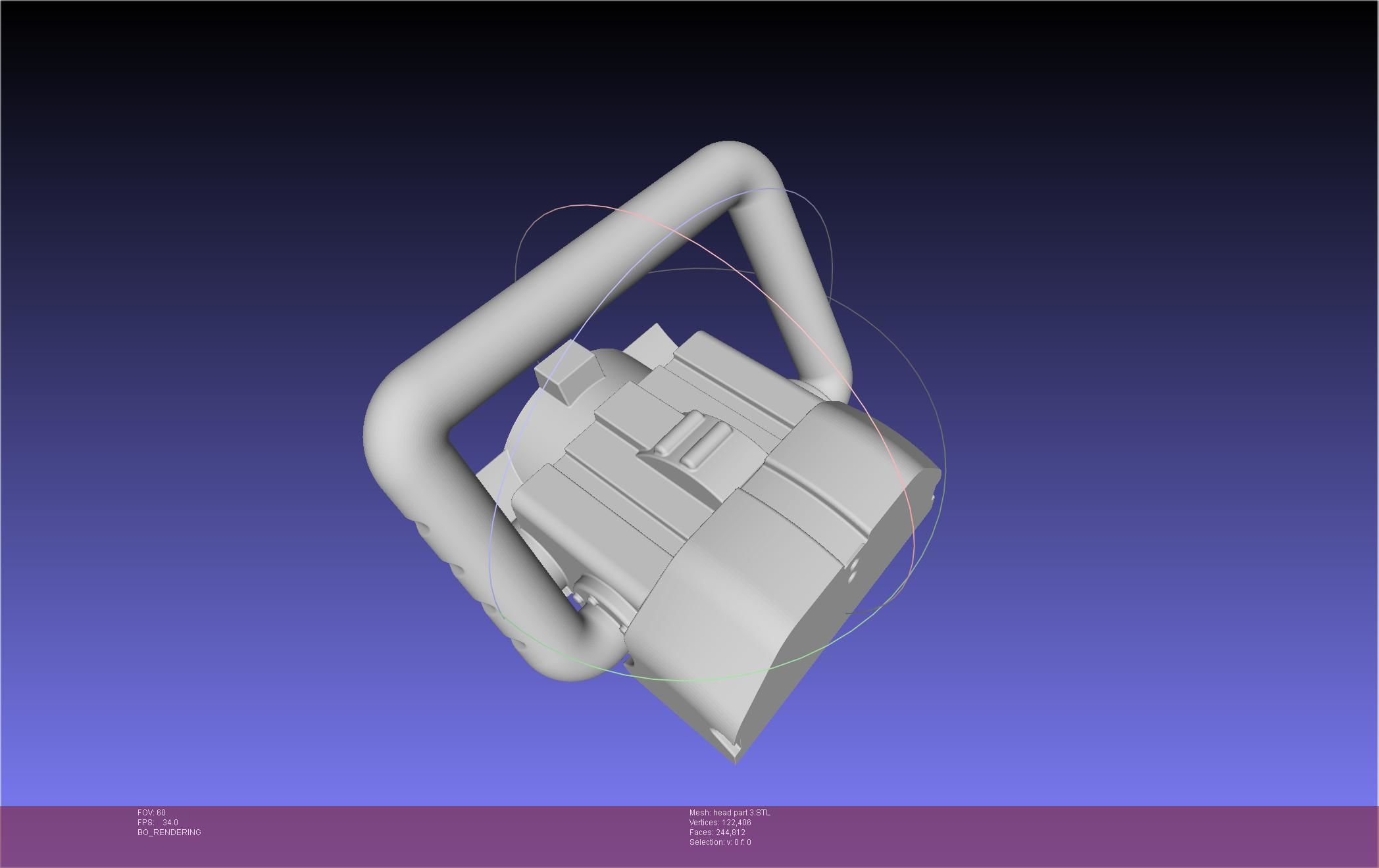 Chainsaw Man head printable assembly 3D print model_130