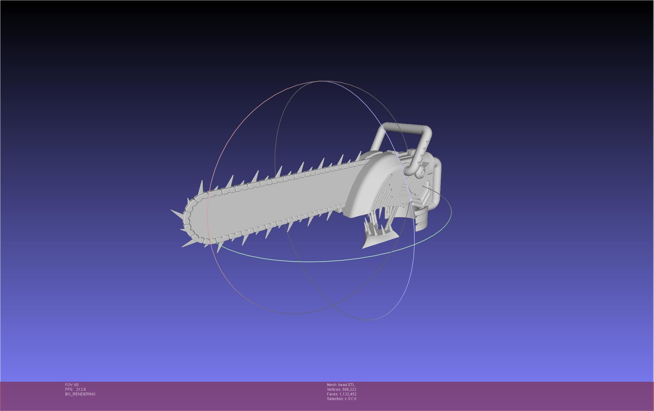 Chainsaw Man head printable assembly 3D print model_6