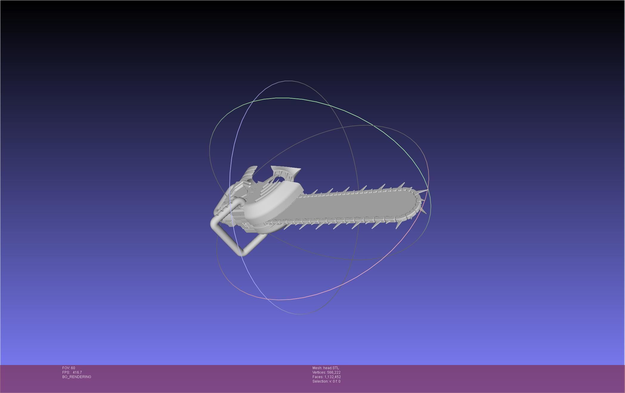 Chainsaw Man head printable assembly 3D print model_30