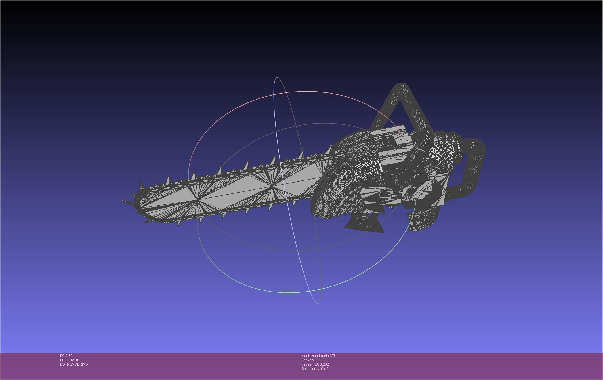 Chainsaw Man head printable assembly 3D print model_42