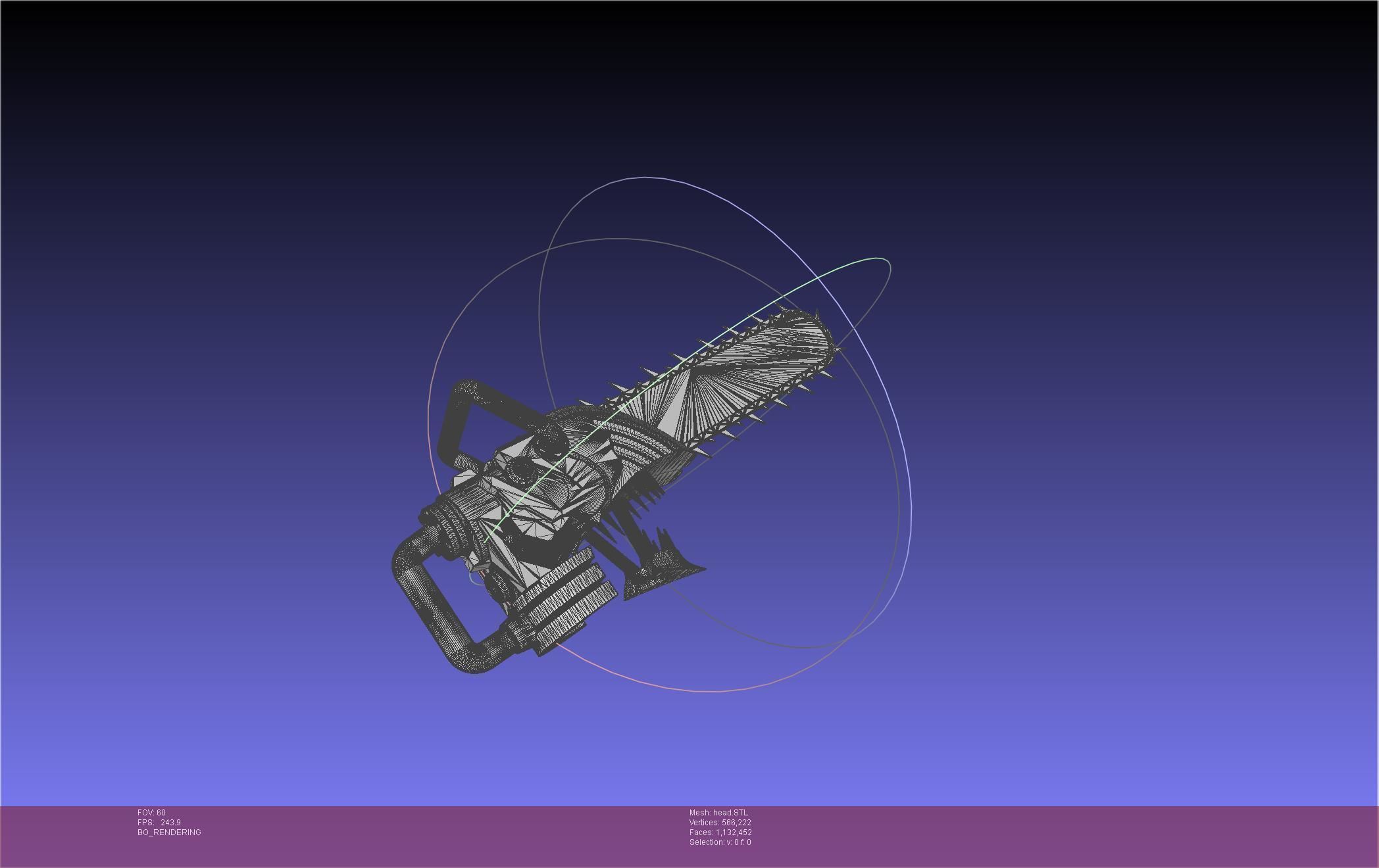 Chainsaw Man head printable assembly 3D print model_36