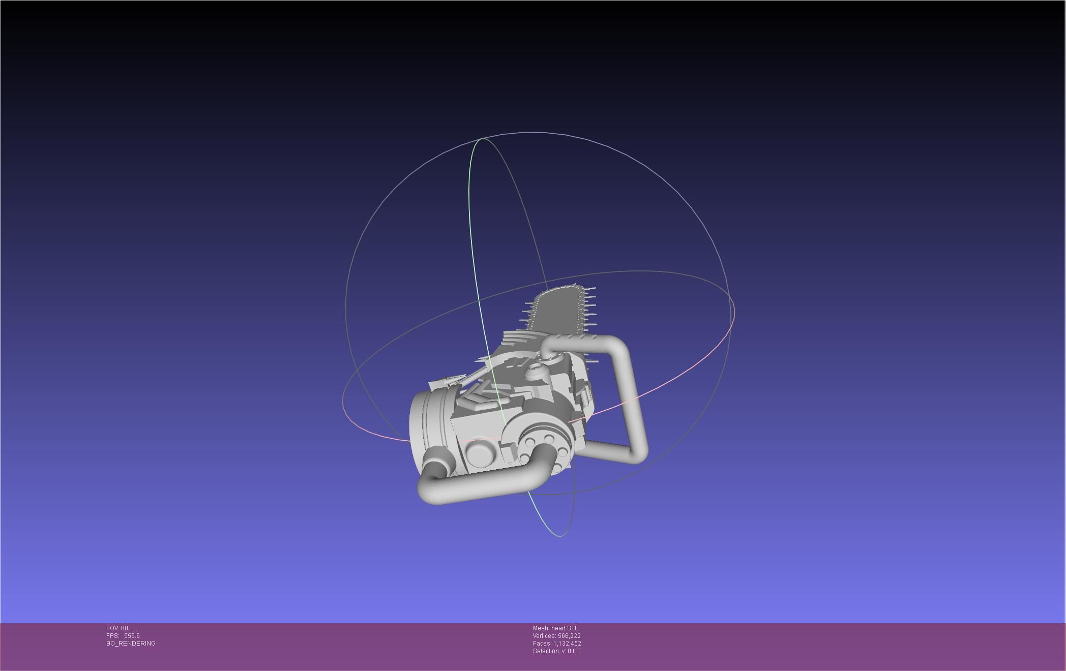 Chainsaw Man head printable assembly 3D print model_29