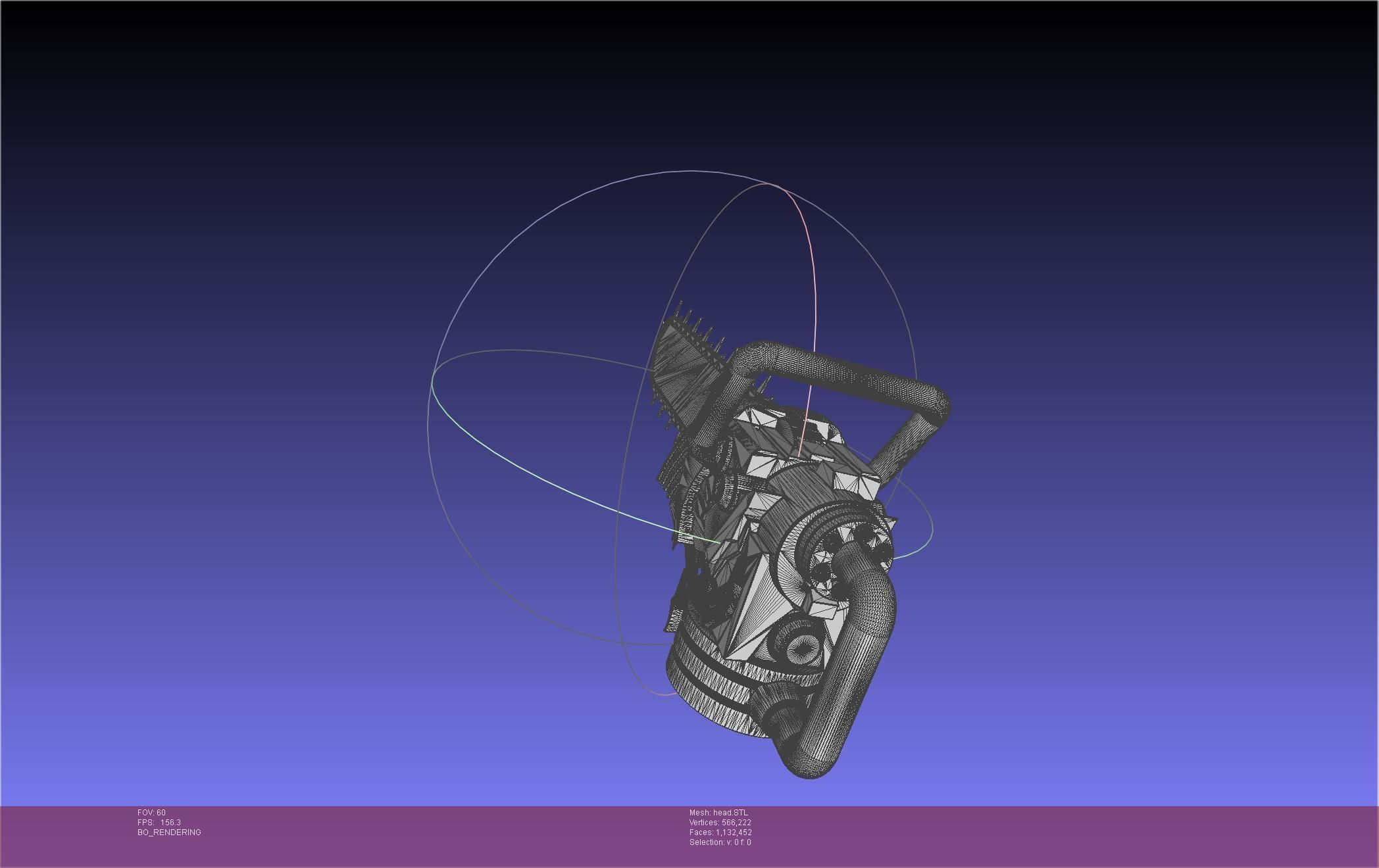 Chainsaw Man head printable assembly 3D print model_11
