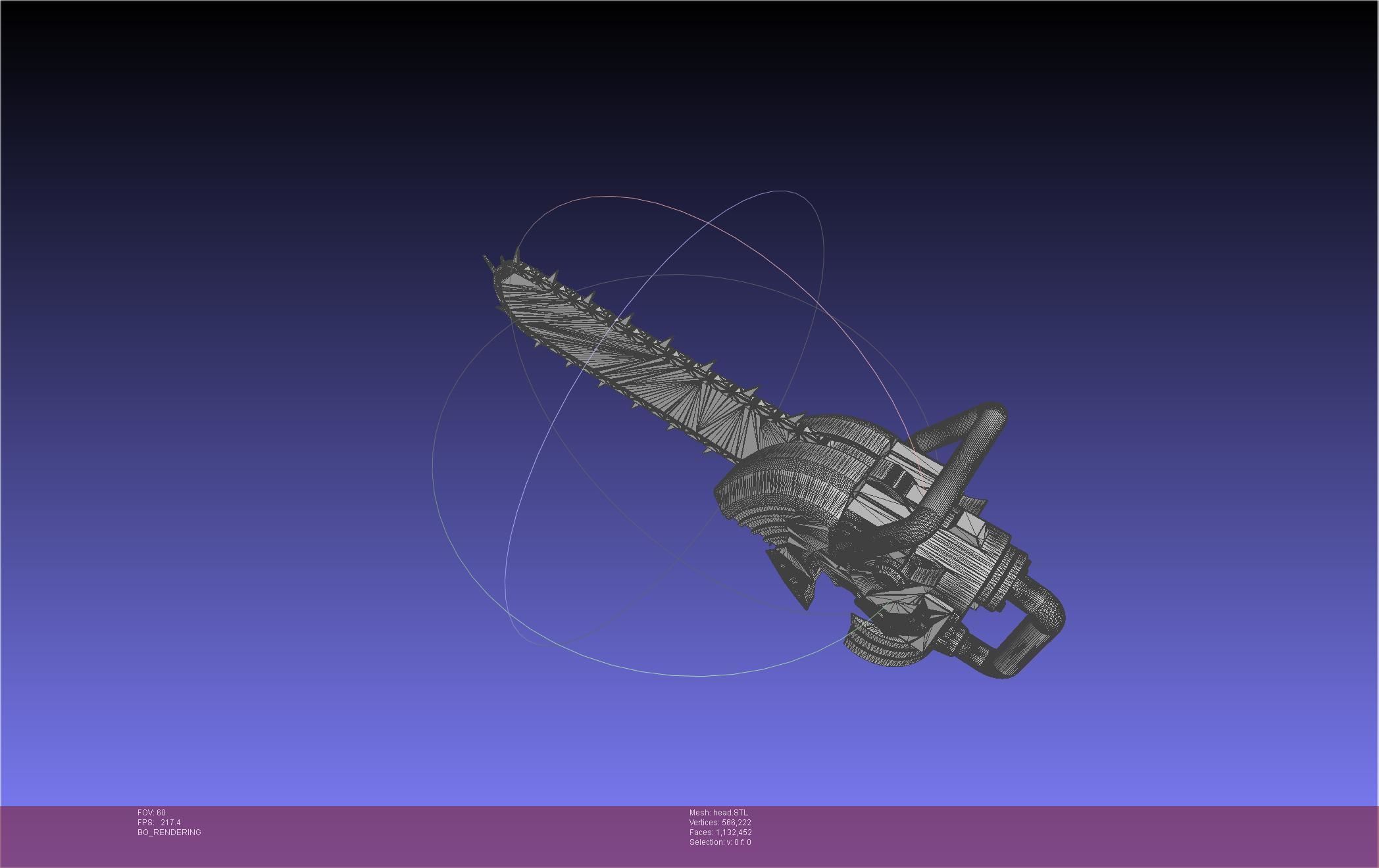 Chainsaw Man head printable assembly 3D print model_10