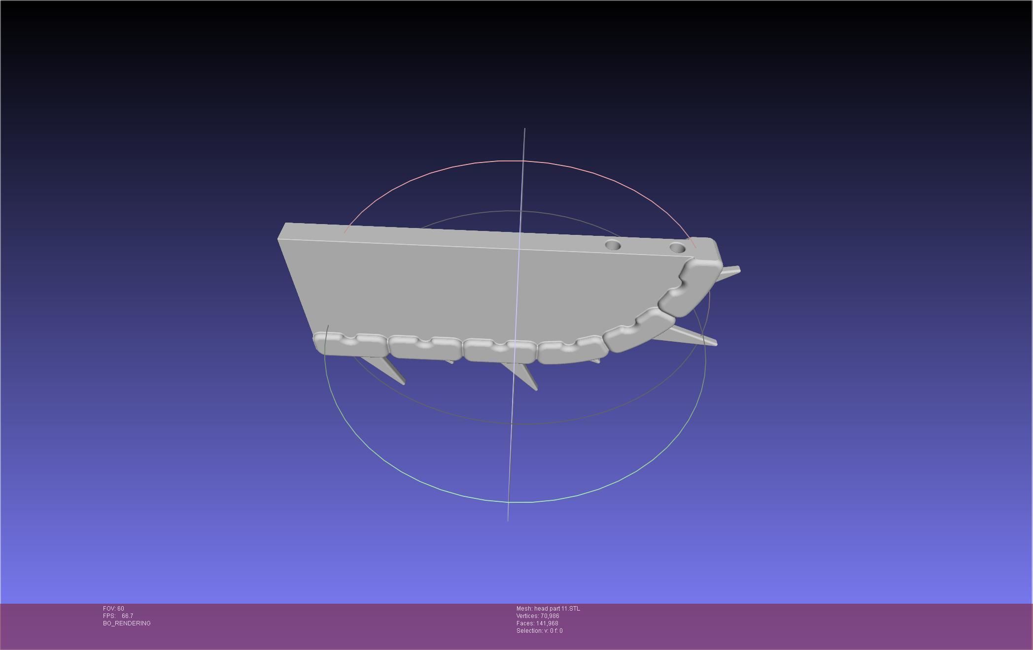 Chainsaw Man head printable assembly 3D print model_117