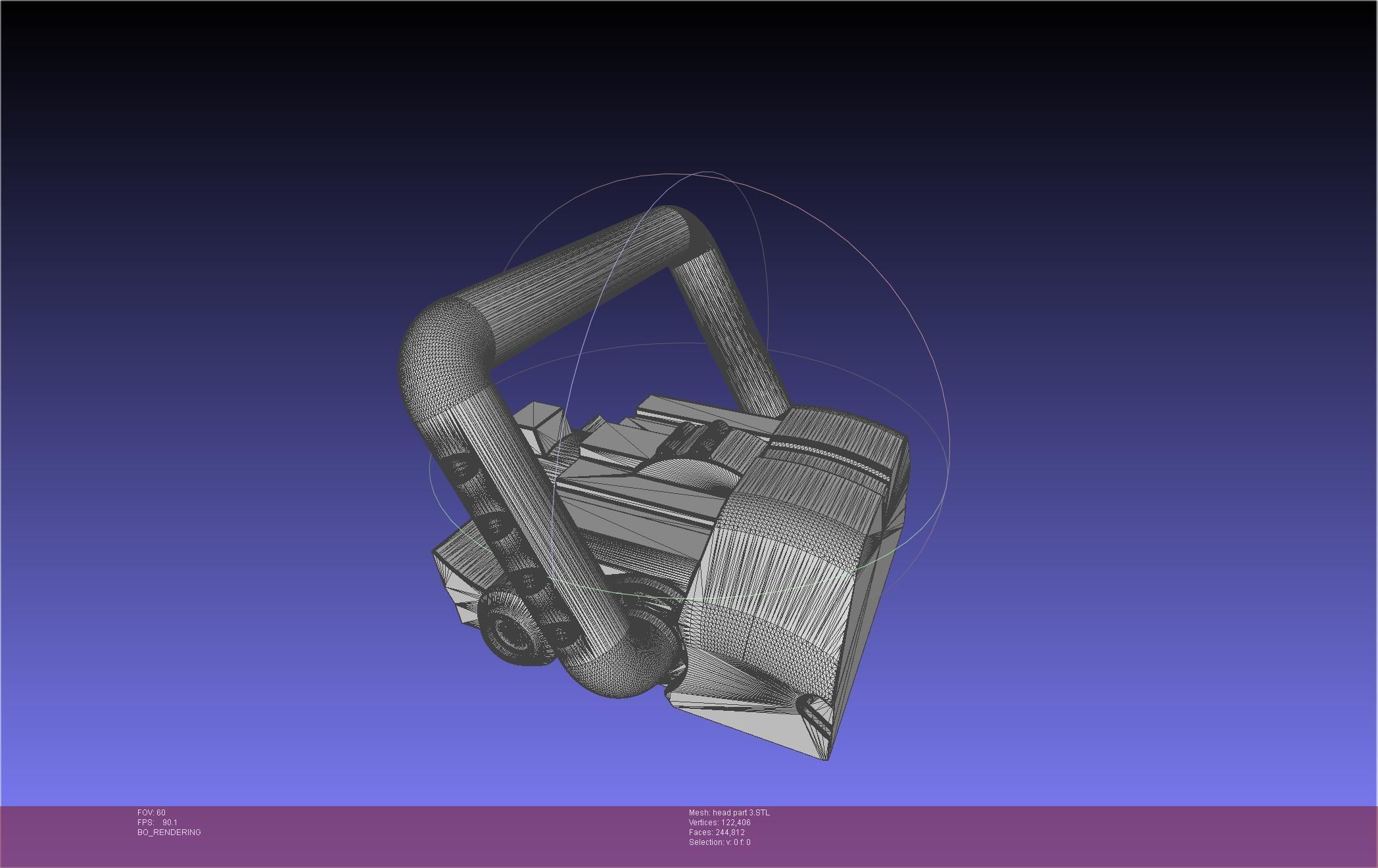Chainsaw Man head printable assembly 3D print model_131