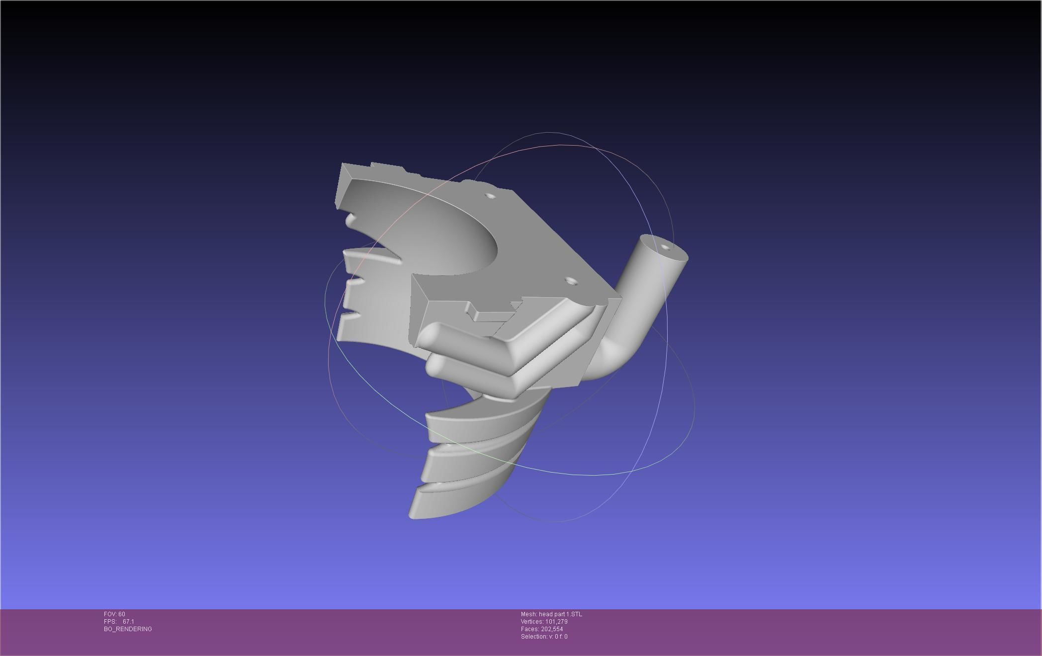 Chainsaw Man head printable assembly 3D print model_48