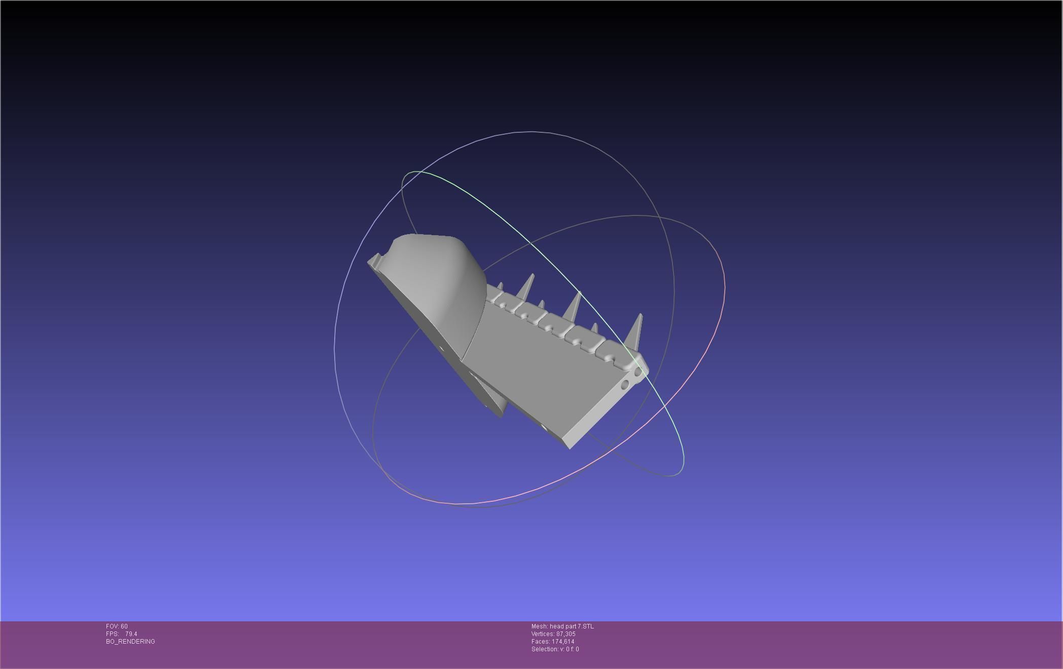 Chainsaw Man head printable assembly 3D print model_91
