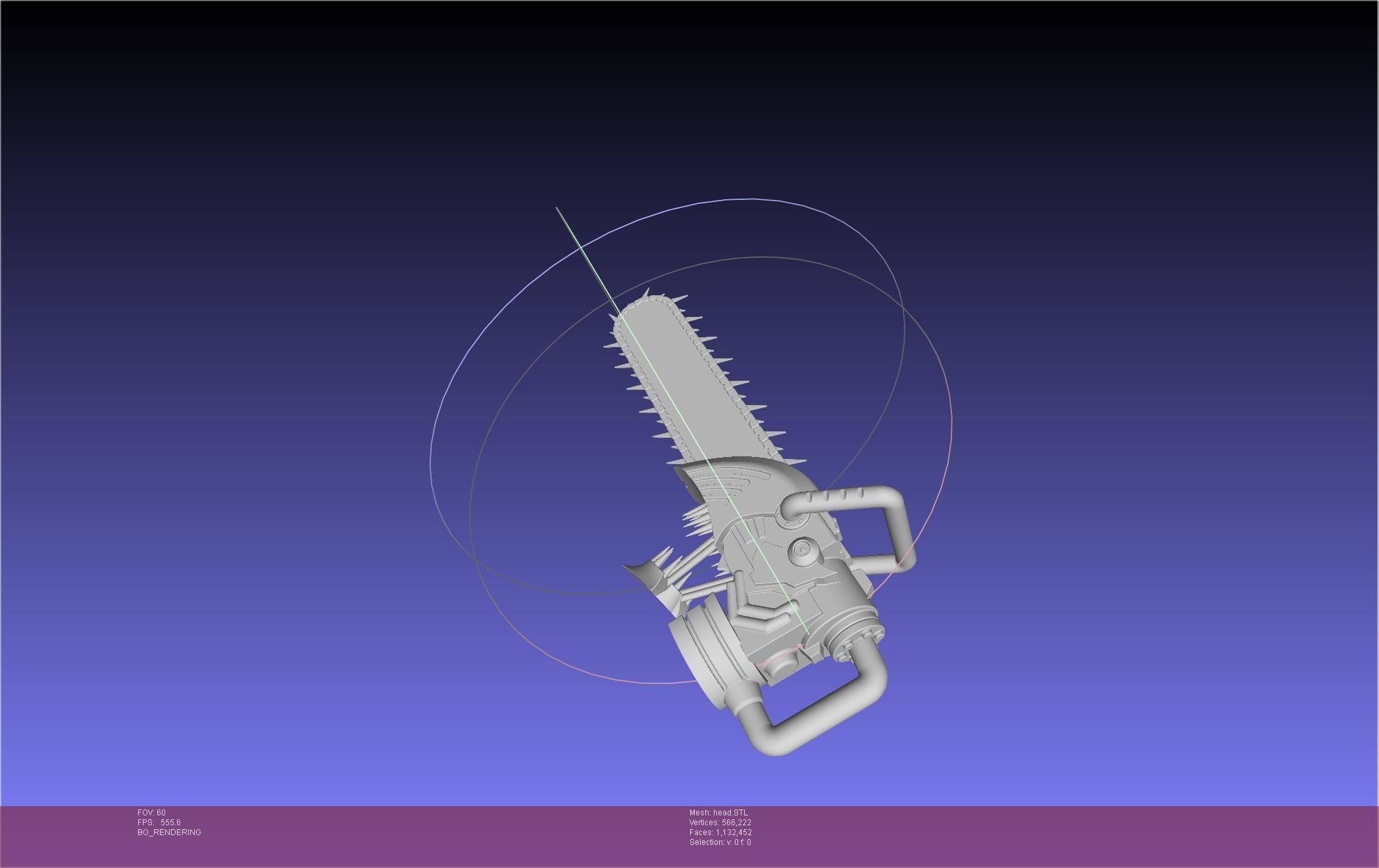 Chainsaw Man head printable assembly 3D print model_28