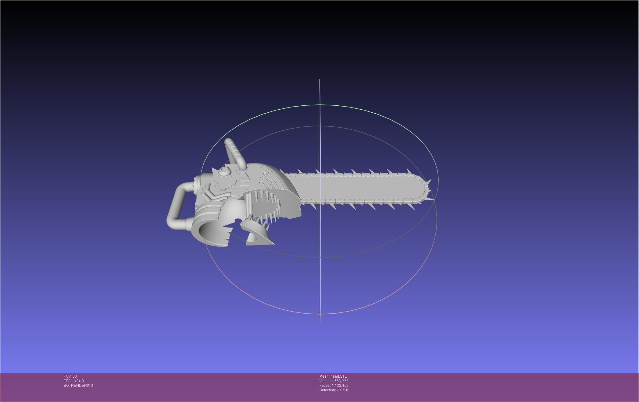 Chainsaw Man head printable assembly 3D print model_21
