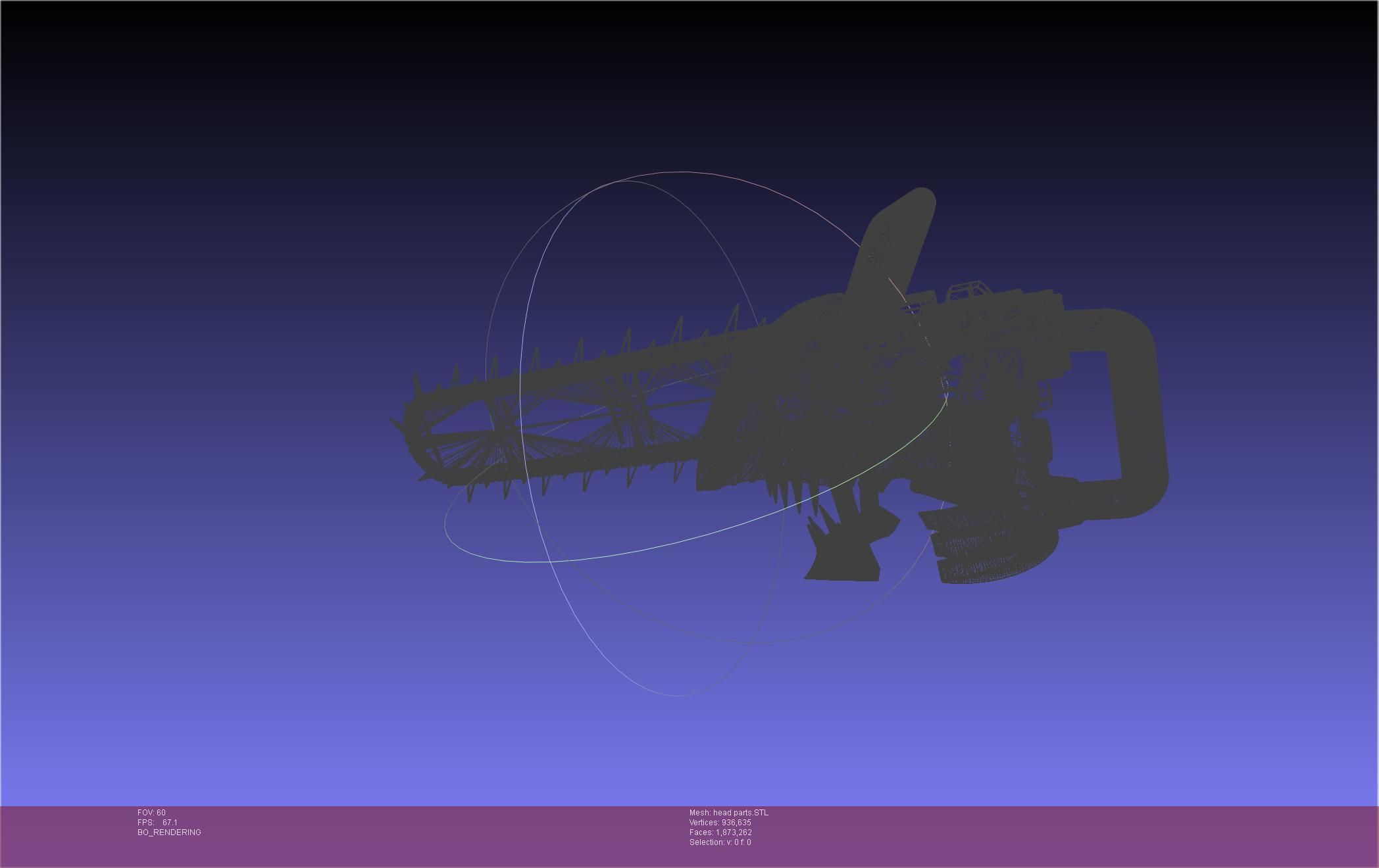 Chainsaw Man head printable assembly 3D print model_45