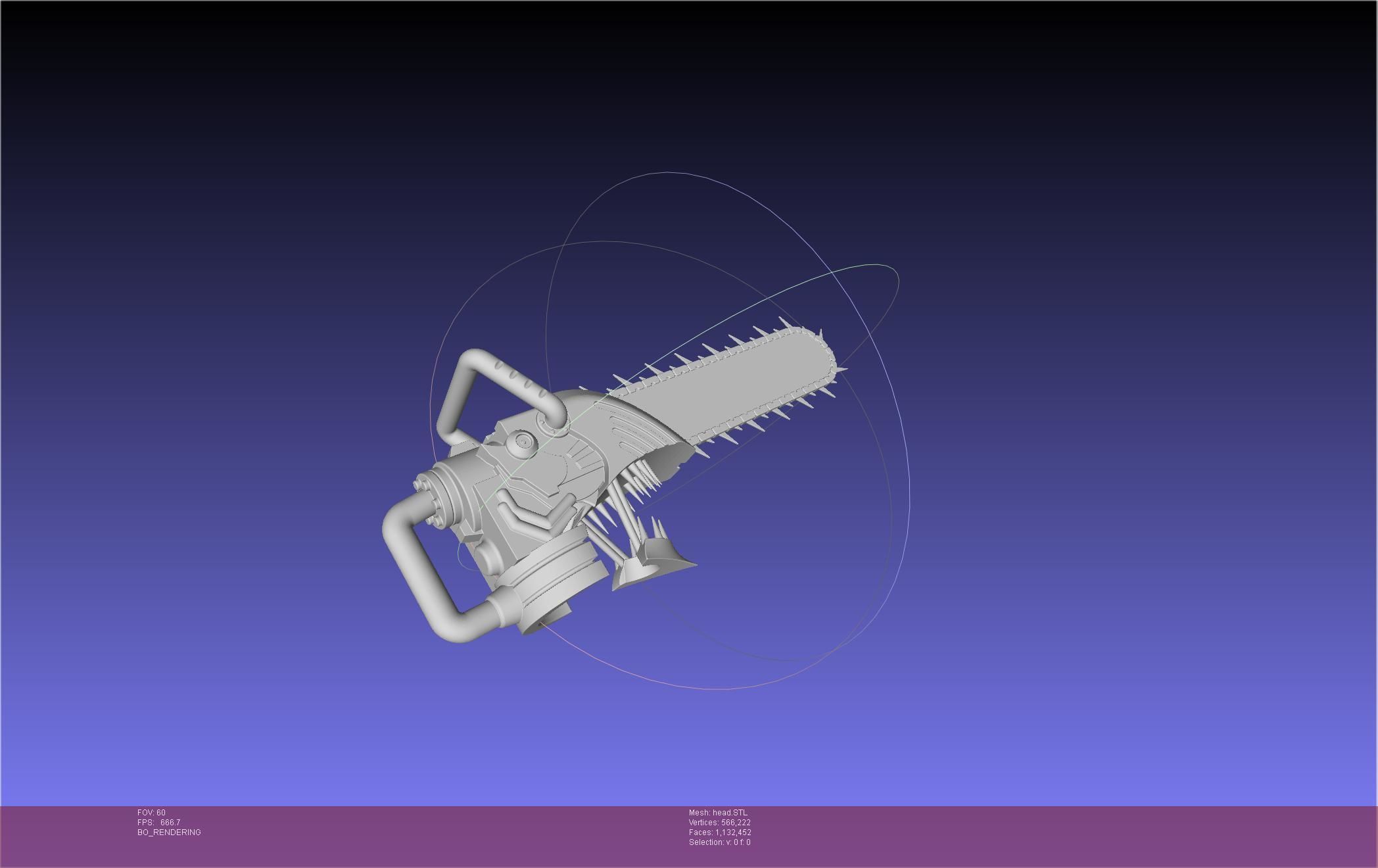 Chainsaw Man head printable assembly 3D print model_22