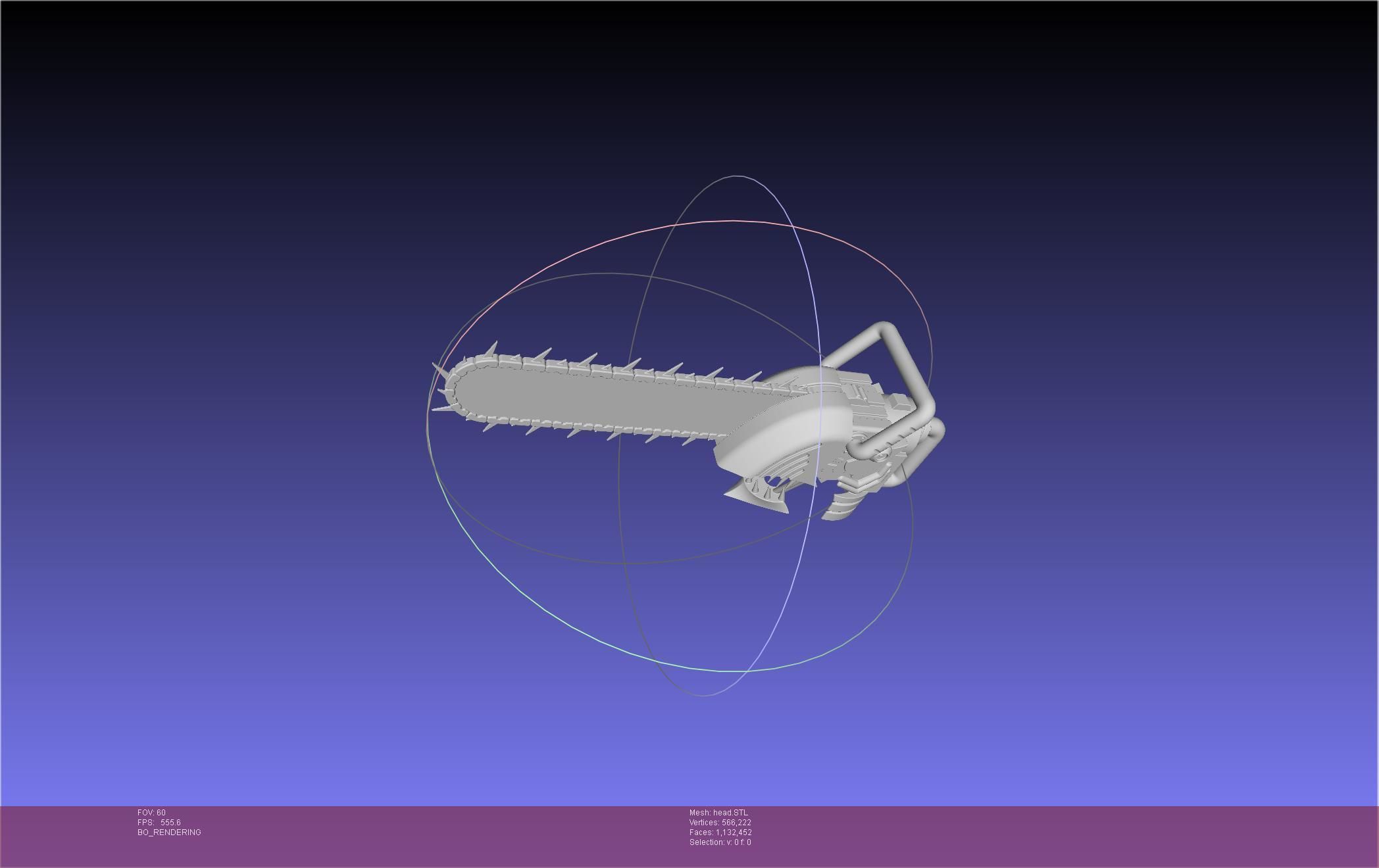 Chainsaw Man head printable assembly 3D print model_24