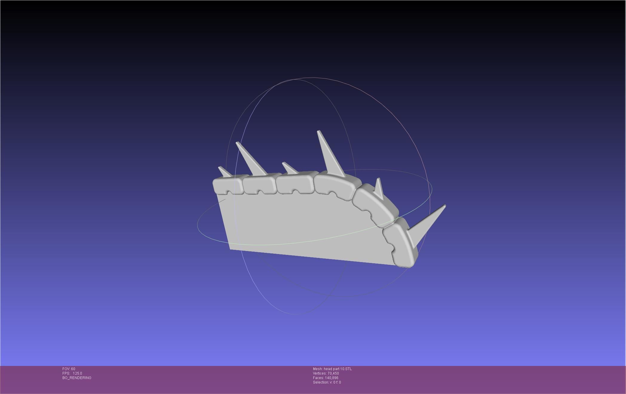 Chainsaw Man head printable assembly 3D print model_111
