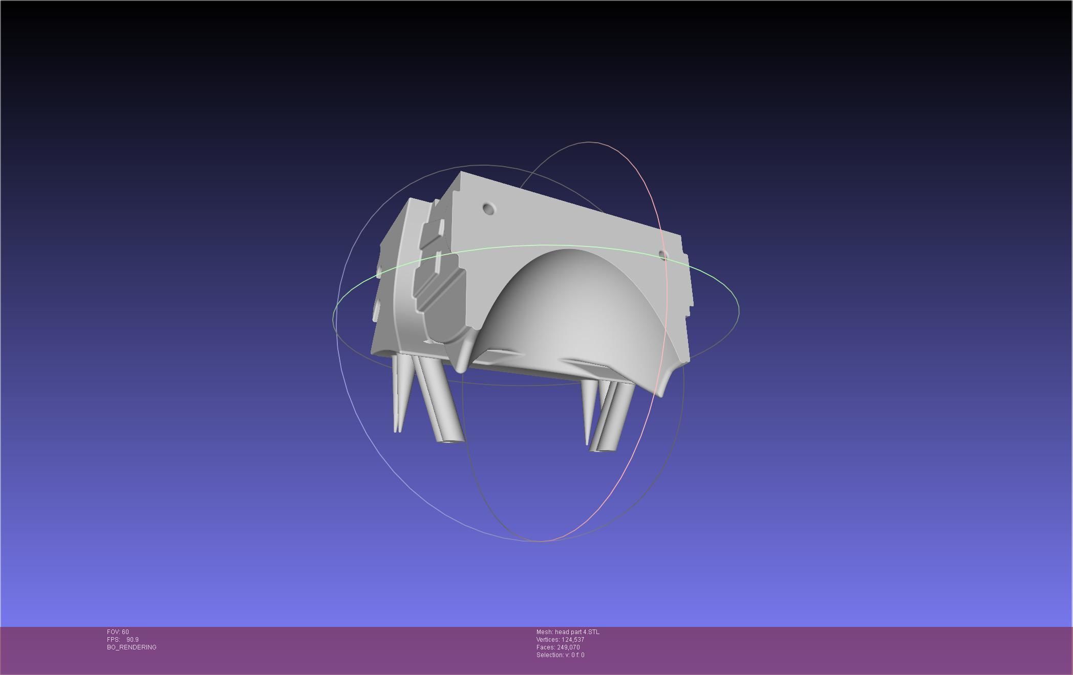 Chainsaw Man head printable assembly 3D print model_133