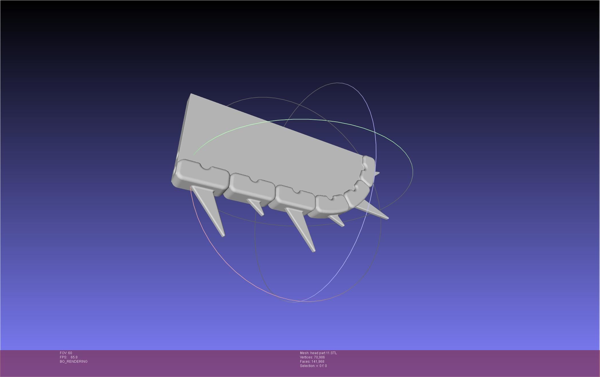Chainsaw Man head printable assembly 3D print model_115