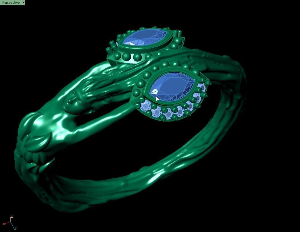 Daphne ring -orginal design from myth 3D print model_11