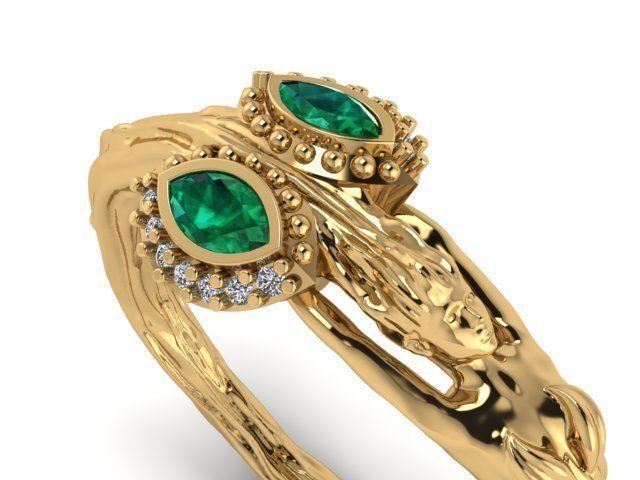 Daphne ring -orginal design from myth 3D print model_5