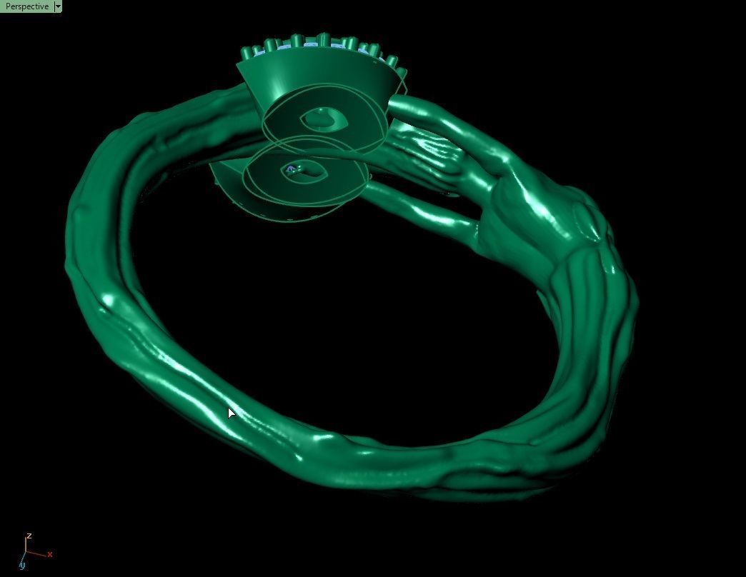 Daphne ring -orginal design from myth 3D print model_16