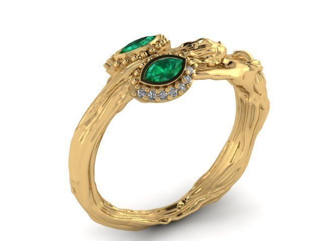 Daphne ring -orginal design from myth 3D print model_1