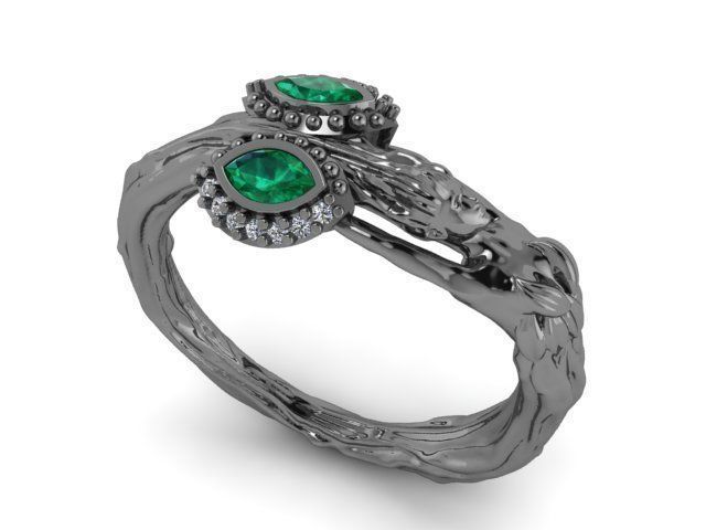 Daphne ring -orginal design from myth 3D print model_9