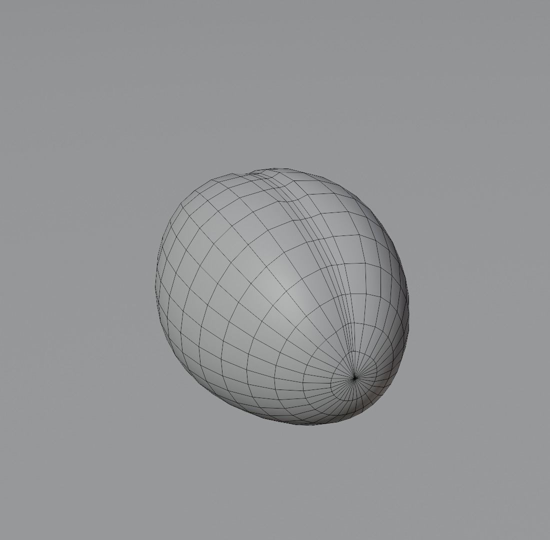 Plum fruit 3D model_5