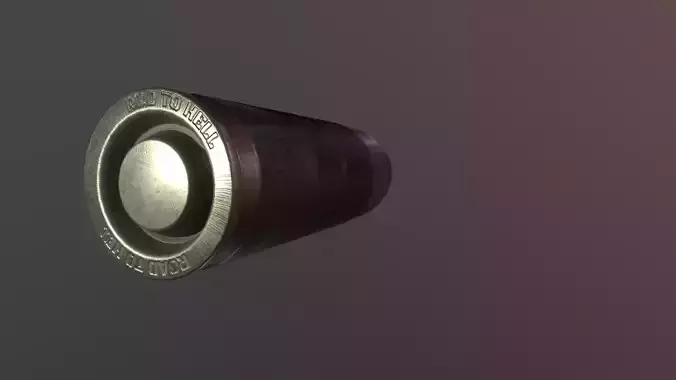 Super-realistic bullet 3D model