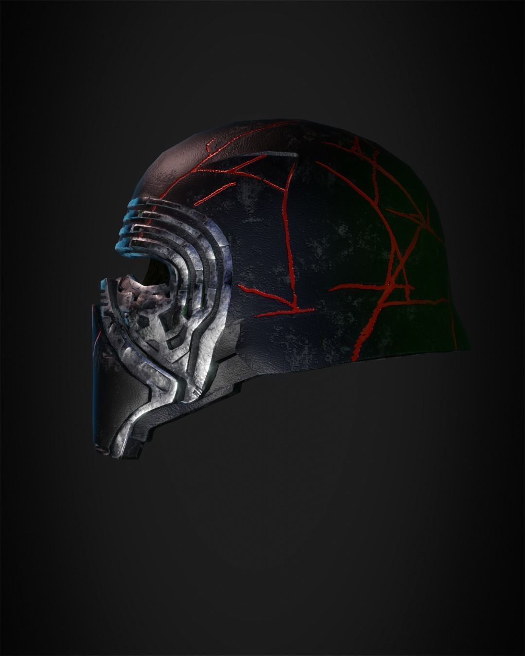 Star Wars Kylo Ren Helmet from for Cosplay 3D print model_3