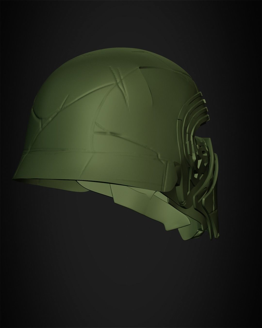 Star Wars Kylo Ren Helmet from for Cosplay 3D print model_18