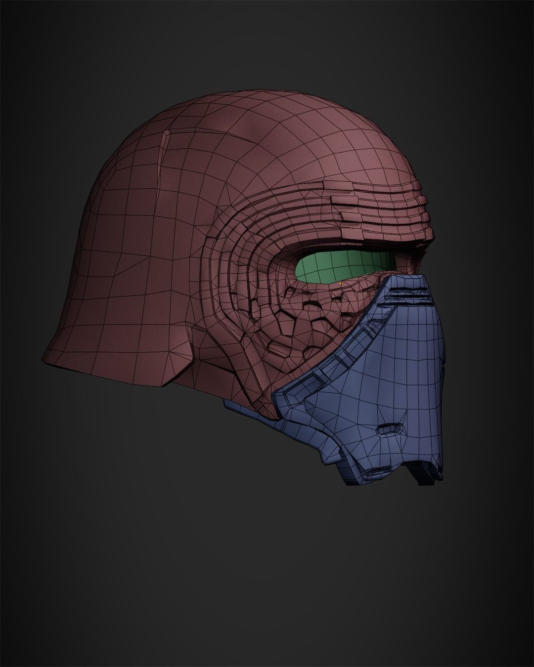 Star Wars Kylo Ren Helmet from for Cosplay 3D print model_13