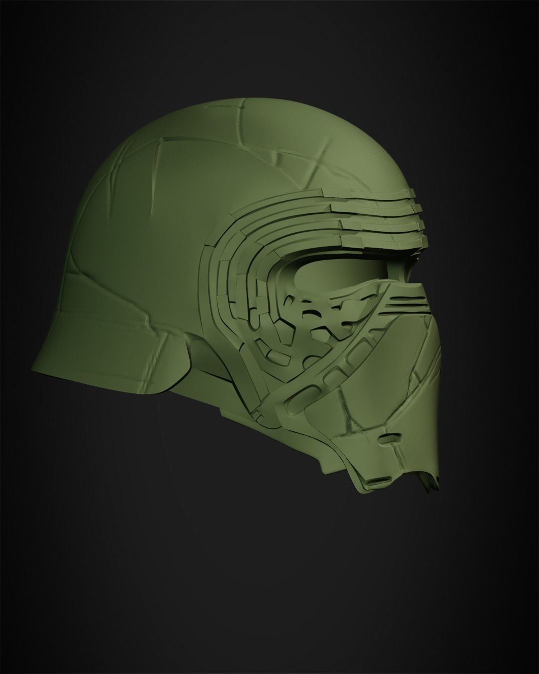 Star Wars Kylo Ren Helmet from for Cosplay 3D print model_19