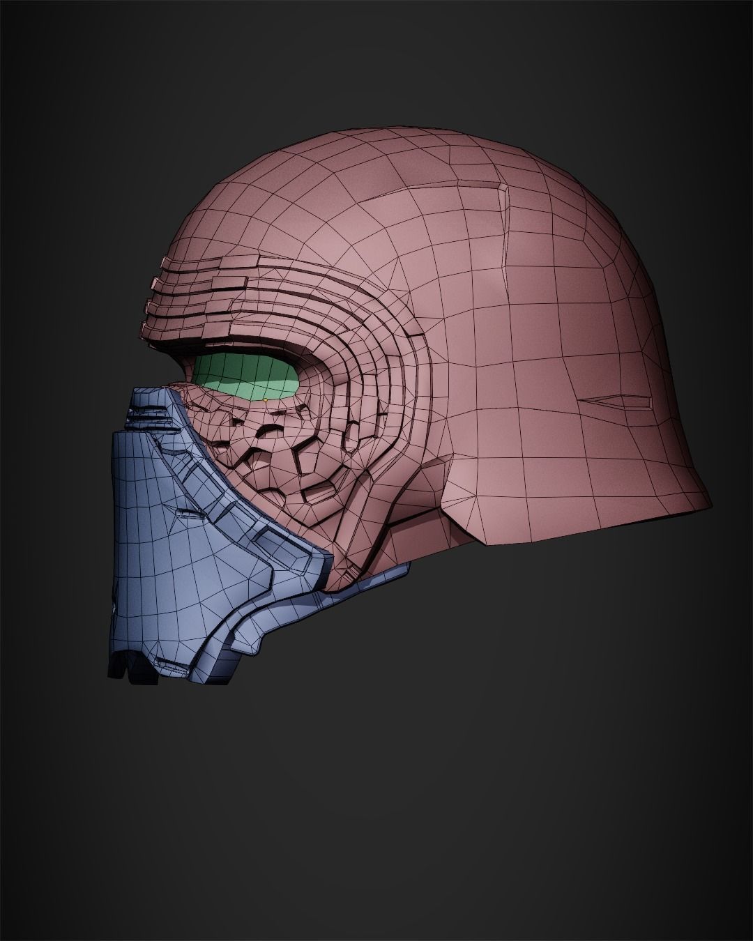 Star Wars Kylo Ren Helmet from for Cosplay 3D print model_11