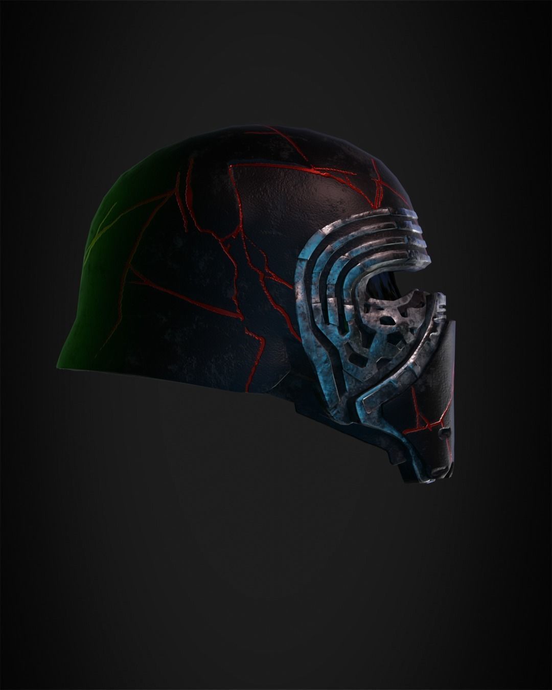 Star Wars Kylo Ren Helmet from for Cosplay 3D print model_7