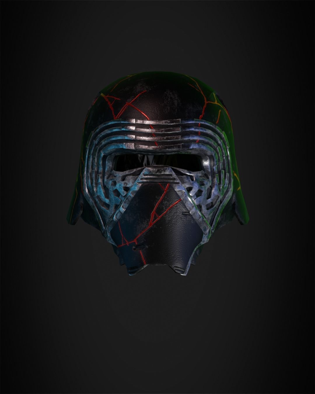 Star Wars Kylo Ren Helmet from for Cosplay 3D print model_1