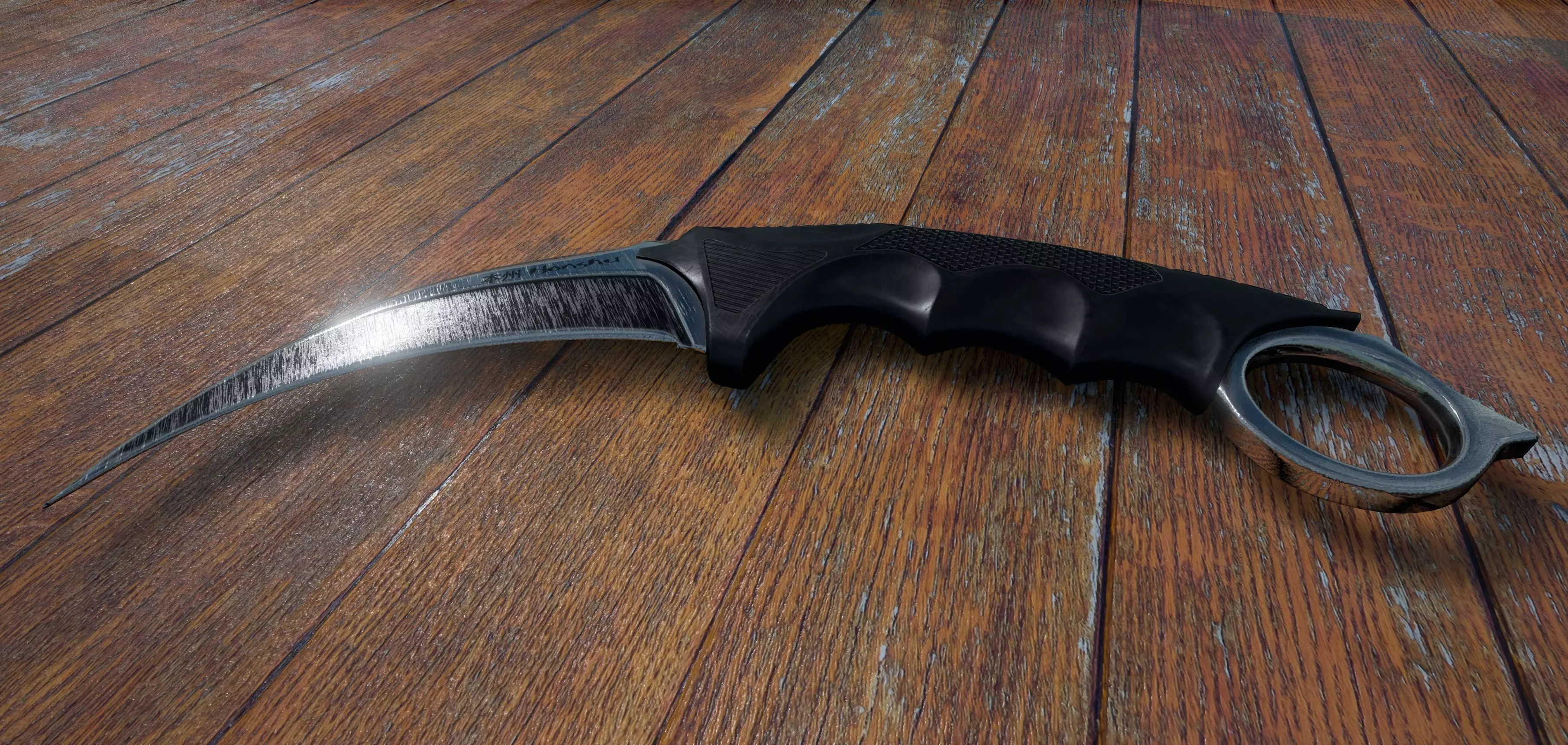 Karambit 3D model knife 3D model_0