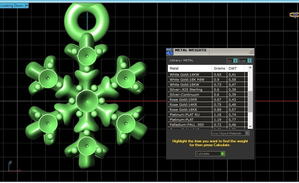 Dangling snowflake earrings with mittens 675 3D print model_28